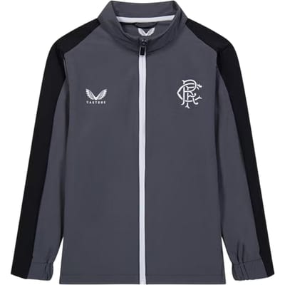 Castore Dames Rangers FC Mock Neck Relaxed Fit Trainingsjack (Iron Gate)