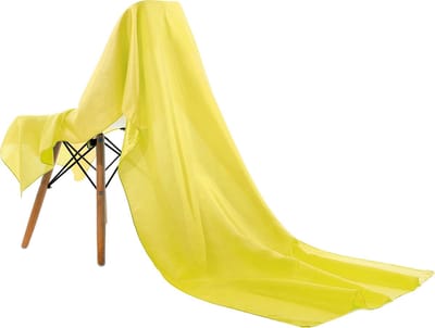 Emilie Scarves omslagdoek sjaal Lang Satijn - geel - 200*70CM