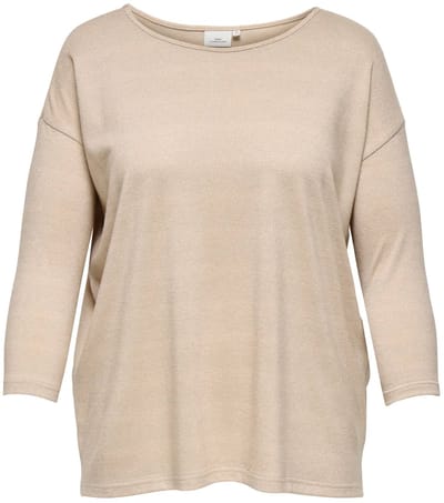 ONLY CARMAKOMA CARGABBY 3/4 SLEEVE BOATNECK BLOUSE JRS maat L=50/52