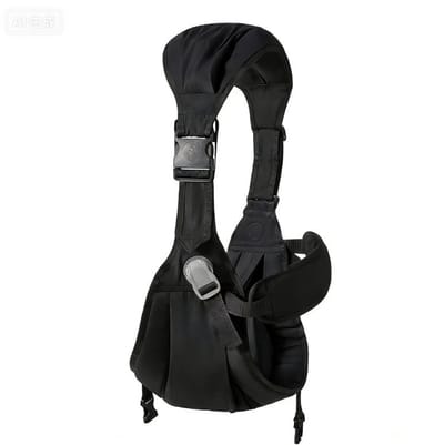 Draagzak - Draagdoek - Voordrager - Draagbare Draagzak - Verstelbare draagzak - Lendensteun - Geschikt voor maximaal 25 kg - Ergonomisch ontwerp - Zwart