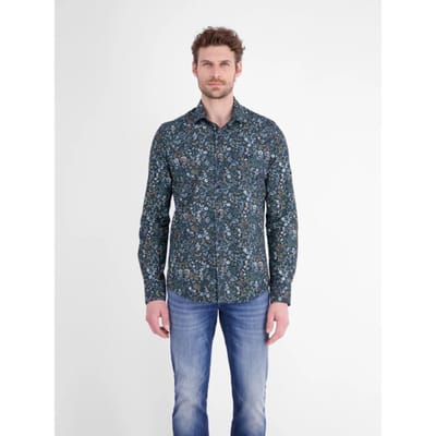 Lerros - Heren Overhemd - 2681380 - 448 Storm Blue