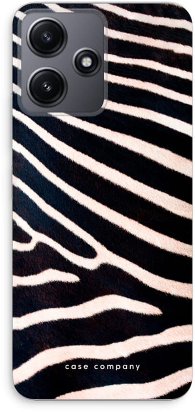 Case Company® - Hoesje geschikt voor Xiaomi Redmi 12 hoesje - Zebra - Soft Cover Telefoonhoesje - Bescherming aan alle Kanten en Schermrand