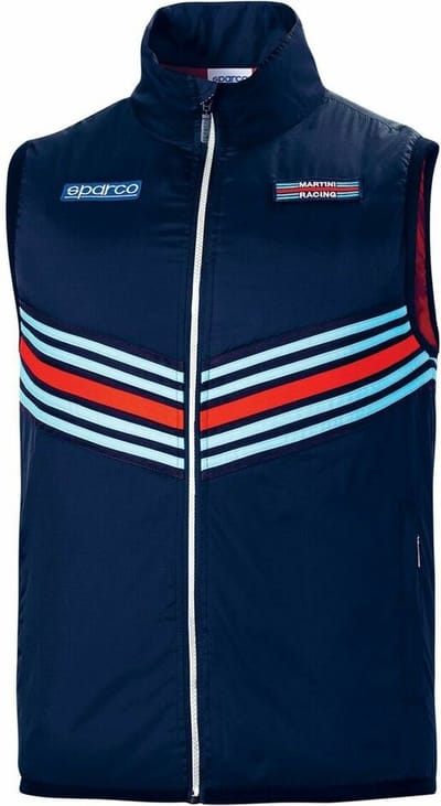 Sparco Martini Racing Martini Racing Bodywarmer - Zwart — Marineblauw — XL