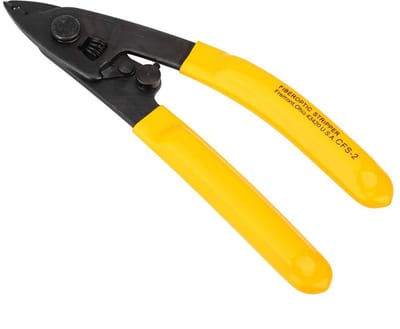 Dailygoody - Glasvezelstripper - Optische Kabelstripper - Ergonomisch Design - Geel - FTTH-striptang - Precisie Gereedschap - Geschikt voor Thuisgebru