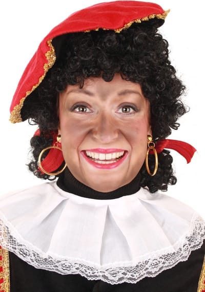 Pieten Pruik met Staartjes Zwart - met Gratis 2x Haarnetje - Meisjes Piet Pietenpruik Staarten Vrouw Meisje Dames Krulletjes Krullen Festival