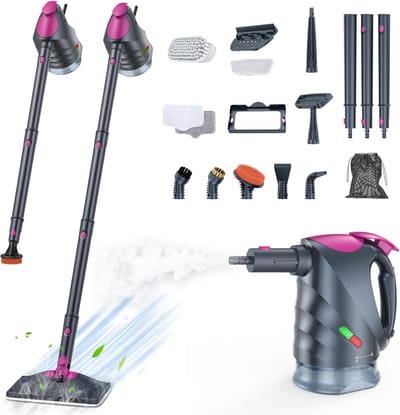 Krachtige 10-in-1 Stoomreiniger met Handstoomfunctie voor Grondige Reiniging