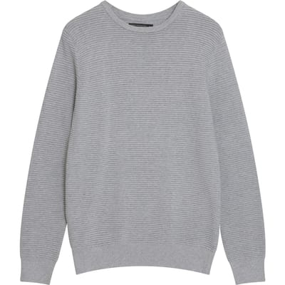 French Connection Ottoman Lgt Grey Mel Maat: XS | Sweaters Outlet | Heren | Grijs