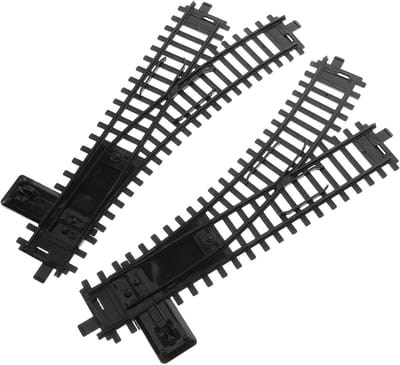Treinbaan Accessoires - Speelgoed Treinonderdelen - Kinderspel Ontwikkeling - Flexibele Montage Opties - 26.50X13.50X1.00CM - Zwart