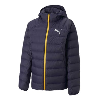 Puma Kinderjas met capuchon en logo (Marine)