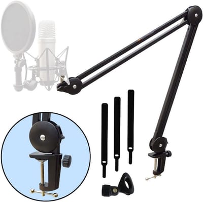 Flexibele Microfoonarm met Tafelklem voor Studio en Podcast