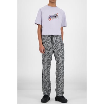 Daily Paper Grey Leaves Hezip Pants Maat: S | Joggingbroeken Outlet | Unisex | Wit