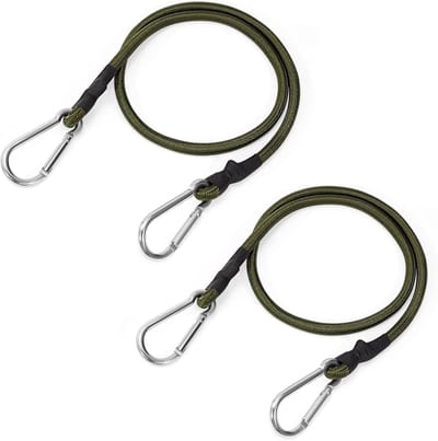90 cm, bagagespanner met karabijnhaak, spanrubbers, elastische rubberen touwen voor camping, fietsen, motorfiets, imperiaal, 2 stuks