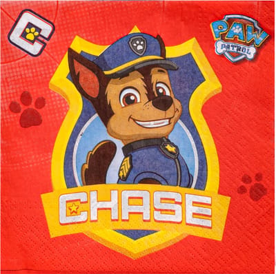 PAW Patrol - Servetten - 33 x 33cm - Rood/Blauw - 16 stuks