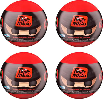 Funko Paka Paka Toilet Ninja's 4-Pack – Mystery Capsules – Blind Box Verzamelfiguren
