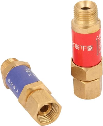 Oxygen Acetyleen Terugslagklep voor Constructie - M16 1.5, M14 Gatdiameter, Veiligheid en Betrouwbaarheid