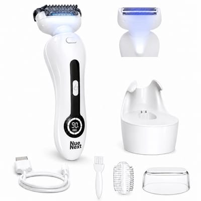 NueNext 3 in 1 Ladyshave Voor Vrouwen Gezicht - Oksels - Benen - Bikinilijn - Scheerapparaat Vrouw - Trimmer dames - Ladyshaves Bikinitrimmer - Oplaadbaar