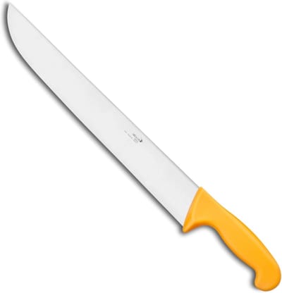 Déglon Slagersmes – Extra Lang Lemmet – Ergonomisch Geel Handvat – 35 cm