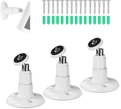 Dailygoods - 3 Stuks Bevestigingsbeugels voor Beveiligingscamera's