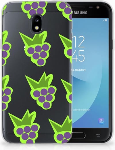 Samsung Galaxy J3 2017 Siliconen Case Druiven