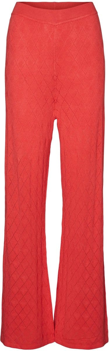 VERO MODA - Broeken - Maat M - Vrouwen - Rood - Viscose