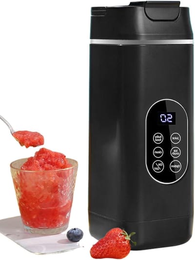 Persoonlijke Juicer - Draagbare Blender - Gezonde Drankjes Maken - Zelfreinigende Functie - 9.9 x 9.4 x 9.9 cm - Zwart