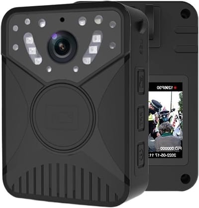 Mini Body Camera - Draagbare Recorder - Beveiliging Vastleggen - Nachtzicht Tot 15m - 128GB Opslag - Zwart