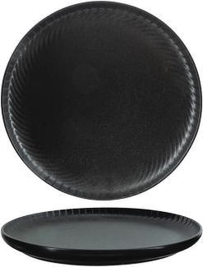 Cosy&Trendy Dakota Black dinerbord - Ø 26,5 cm - Set-4