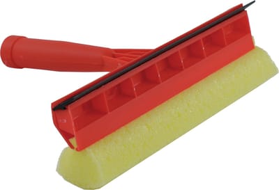 Sorex Raamwisser/raamtrekker - rood - spons en kunststof handvat - 23 cm - Ramenlapper - autoramen