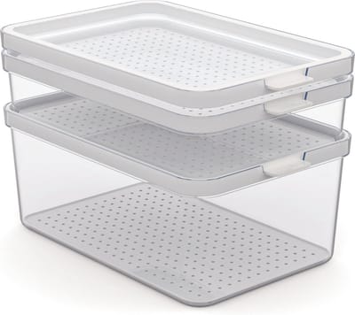 Rotho - Set koelkastorganizer 3 stuks CAUMA 1,3 l + 2,6 l + 4,65 l