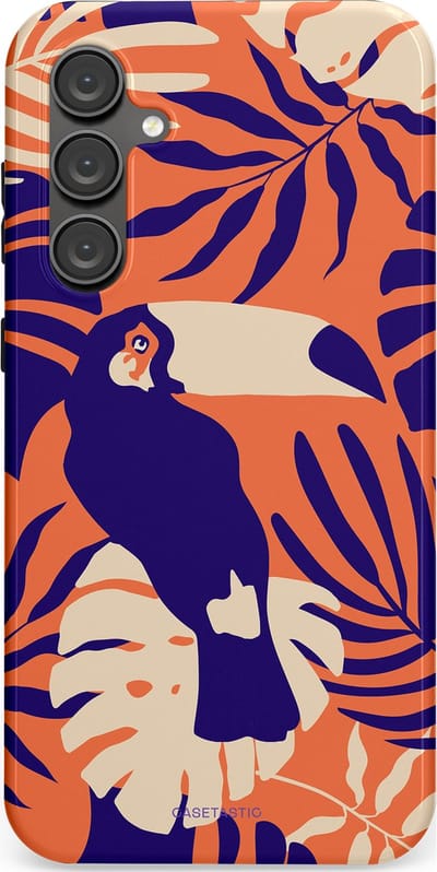 Casetastic Hoesje Geschikt voor Samsung S23 FE - Stijlvolle Beschermende Duo-layer Case - Paradijs Toekan