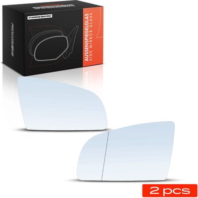 Frankberg 2x Spiegelglas Buitenspiegel Voor voor Audi A4 Avant 8E5