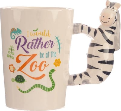 Beker met zebra handvat