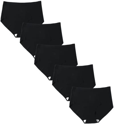 Emilie collection - ondergoed - slip - hoge taille - 5 stuks - zwart