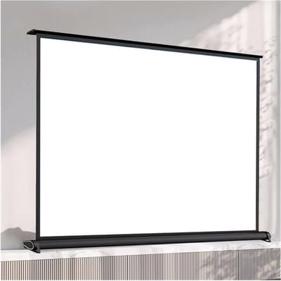 Projectiescherm Draagbaar - Presentatiescherm - Presenteren en Films Kijken - Lichtgewicht Aluminium Frame - 50 inch - Wit