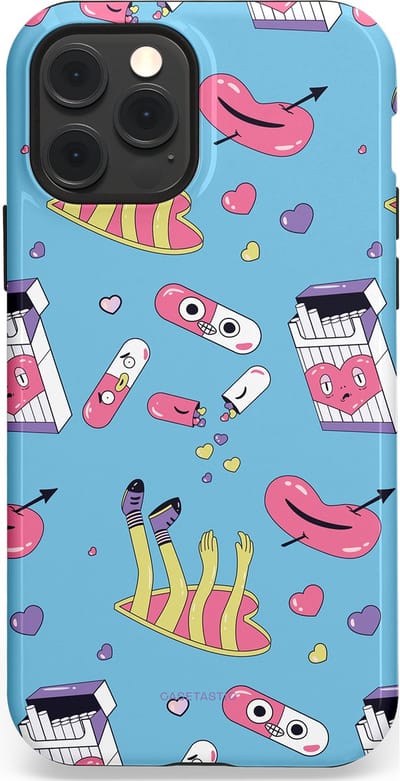 Casetastic Hoesje Geschikt voor Apple iPhone 12/12 Pro Magsafe - Stijlvolle Beschermende Duo-layer Case - Liefdespil