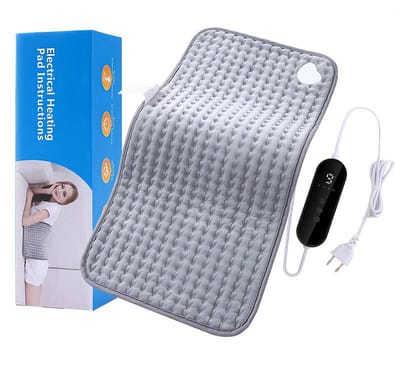 Elektrisch verwarmingskussen voor menstruatiekrampen en lage rugpijn - 30 x 60 cm, 9 instelbare warmtestanden, automatische uitschakeling