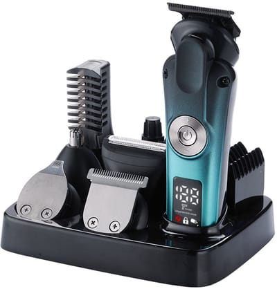 Alles-in-één baardverzorgingsset, tondeuse en trimmerset, kappersset, draadloze tondeuse voor mannen, oplaadbare baardtrimmers, kappersset