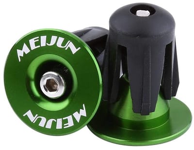 Dailygoods- Fietsstuur Hoogwaardige Eindkappen - Fietsstuuruiteinde - Aluminium - Fietsaccessoires - Geschikt voor Stuurdiameters 17,5-21,9 mm - Eenvoudig te Installeren - Stuurpluggen