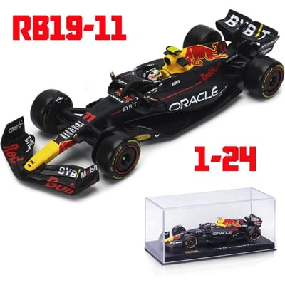 Bburago 1:24 F1 Rb19 #1 Grote Prijs van de Verenigde Staten Vestappan #11 Perez Legering Auto Model Ambachten Decoratie Verzameling Speelgoed Gereedschap