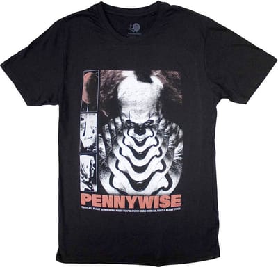 It - Pennywise You'll Never Float Too Heren Tshirt - S - Zwart