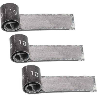 3 stuks Golfclub Metalen Tape Strips Voeg Kracht Gewicht Toe Zelfklevend Sportclub Grip Tape gray