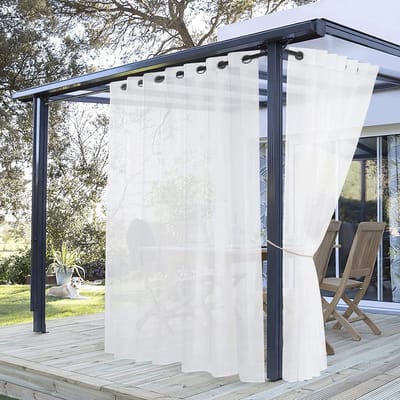 Buitengordijnen Outdoor Gordijn Waterdicht Weerbestendig,Verduisterende \ Balkongordijn, ondoorzichtig - 43 x 254 cm (H x W)