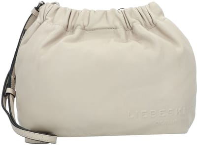 LIEBESKIND BERLIN Leren Schoudertas Ruffle Sheep Natural Cloud Hobo Bag Milk Crème