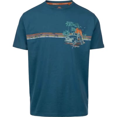 Trespass Heren Zama Platteland T-Shirt (Bondi Blauw)