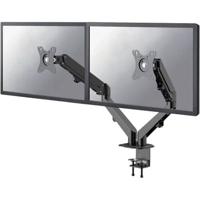 Neomounts DS70-700BL2 Tafelbeugel voor monitor Aantal monteerbare displays: 2 Display(s) 43,2 cm (17) - 68,6 cm (27) Zwart In hoogte verstelbaar,