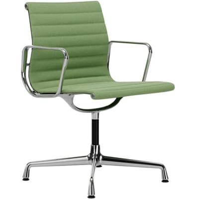 Vitra - Aluminium Chair - EA 104 - verchroomd - Hopsak - grasgroen/ivoor