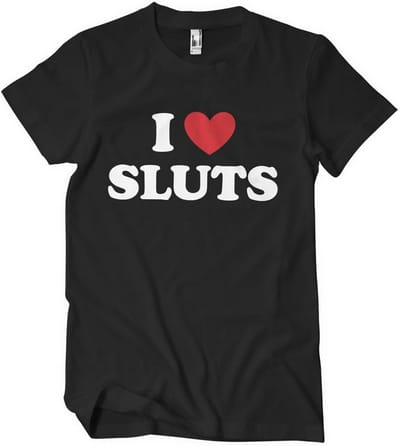Hybris T-shirt I Love Sluts T-shirt SH-1-16078-H80-4