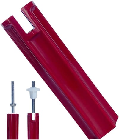 Universele Sleutel - Toiletbril Gereedschap - Montage Toiletbril - Past op Vlinder- en Zeskantmoer - CH 14 mm - Rood