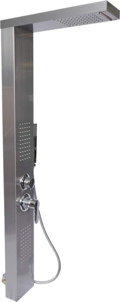 Luxe Douchepaneel – Met Thermostaatkraan – Douchekolom – Douchepaneel Hoekmontage – 130x46x15 cm – Zilver
