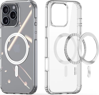 Dux Ducis Geschikt voor iPhone 16 Pro Max hoesje - magnetisch backcover - Bayer Transparant